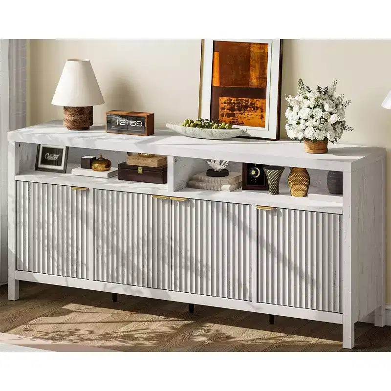 Buffet console moderne cannelé