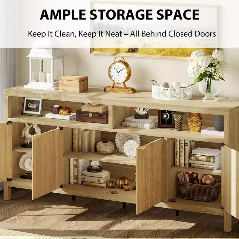 Buffet console moderne cannelé
