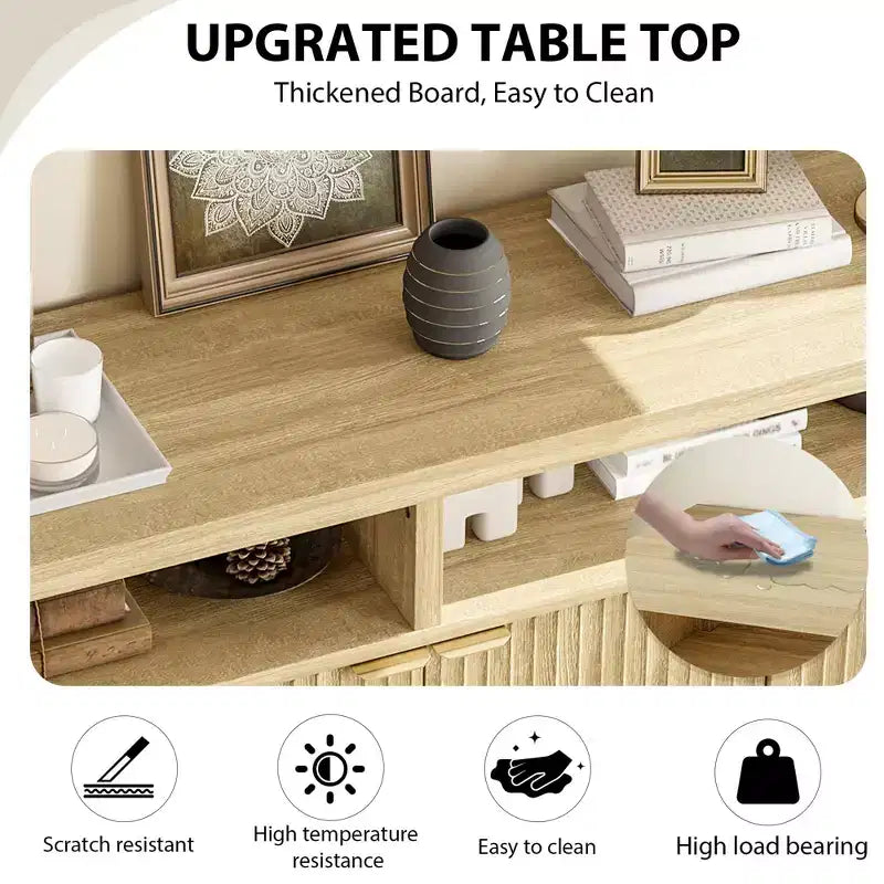 Buffet console moderne cannelé