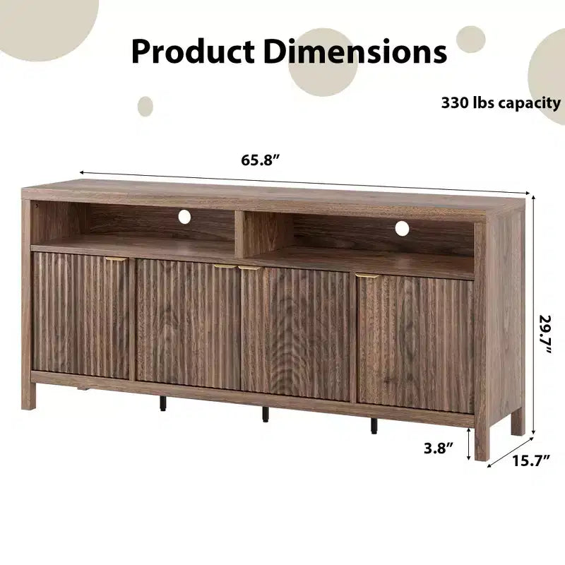 Buffet console moderne cannelé