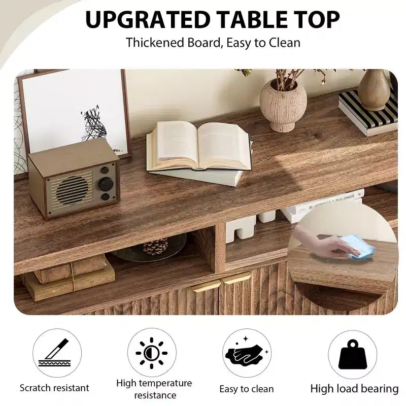 Buffet console moderne cannelé