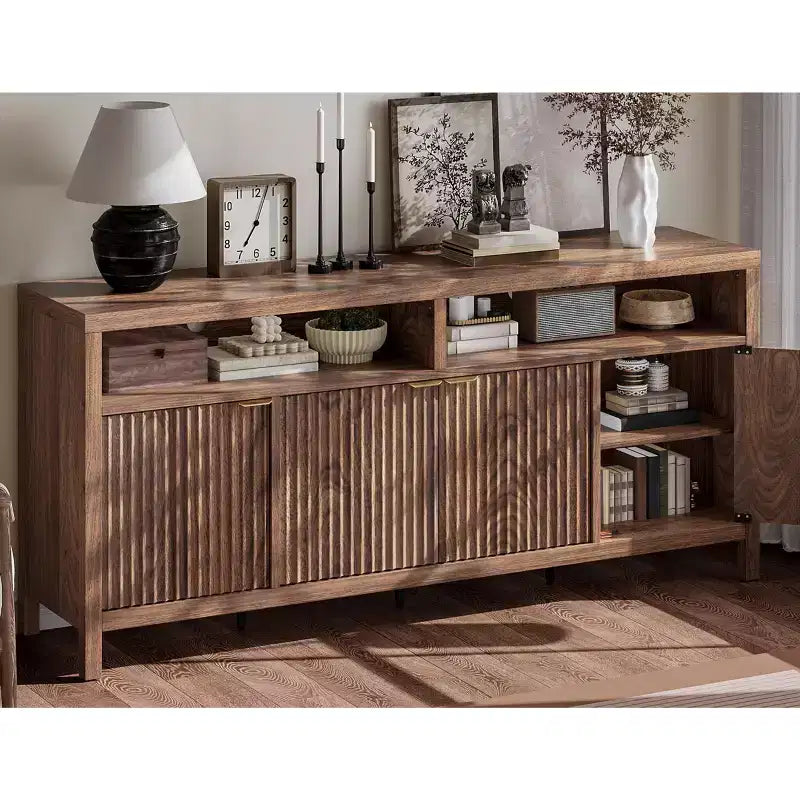 Buffet console moderne cannelé