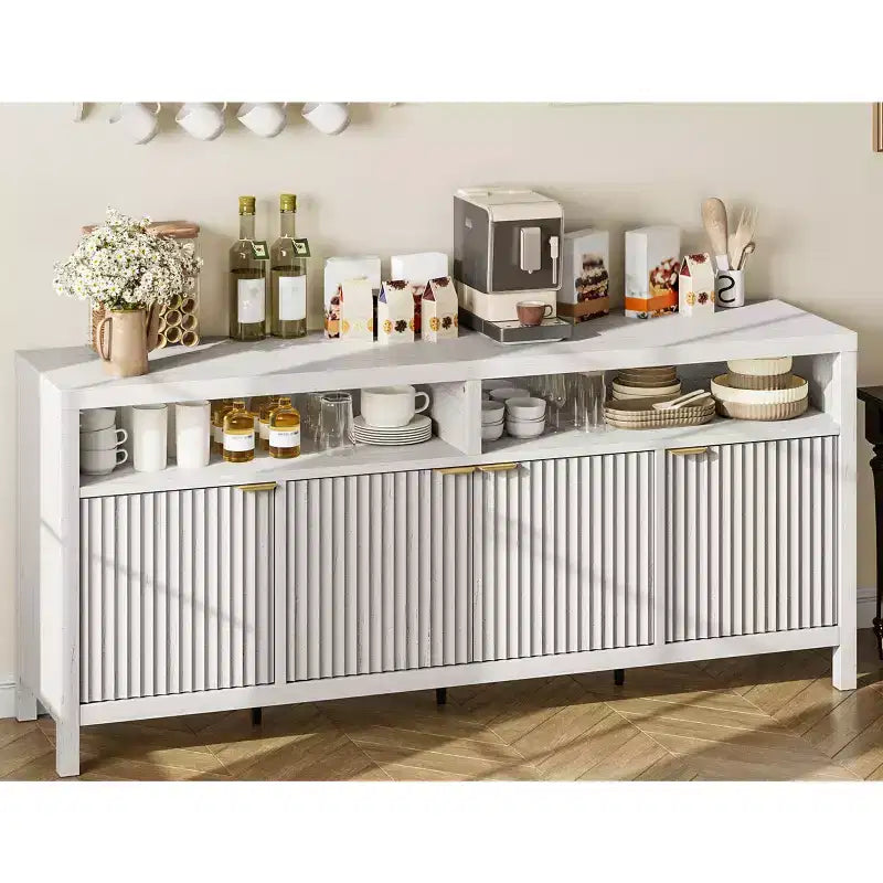 Buffet console moderne cannelé
