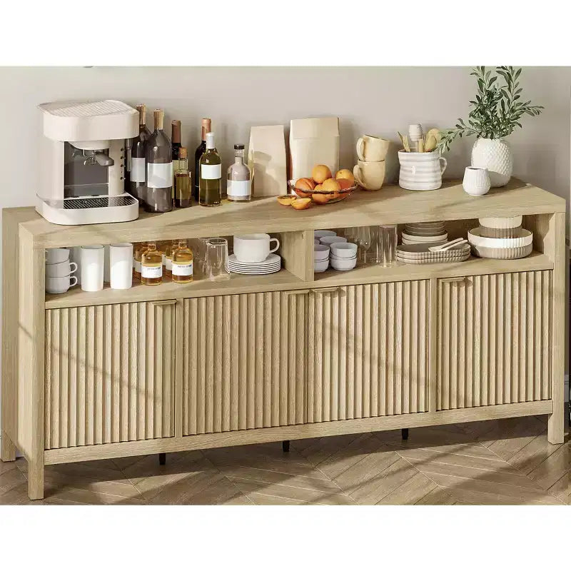 Buffet console moderne cannelé