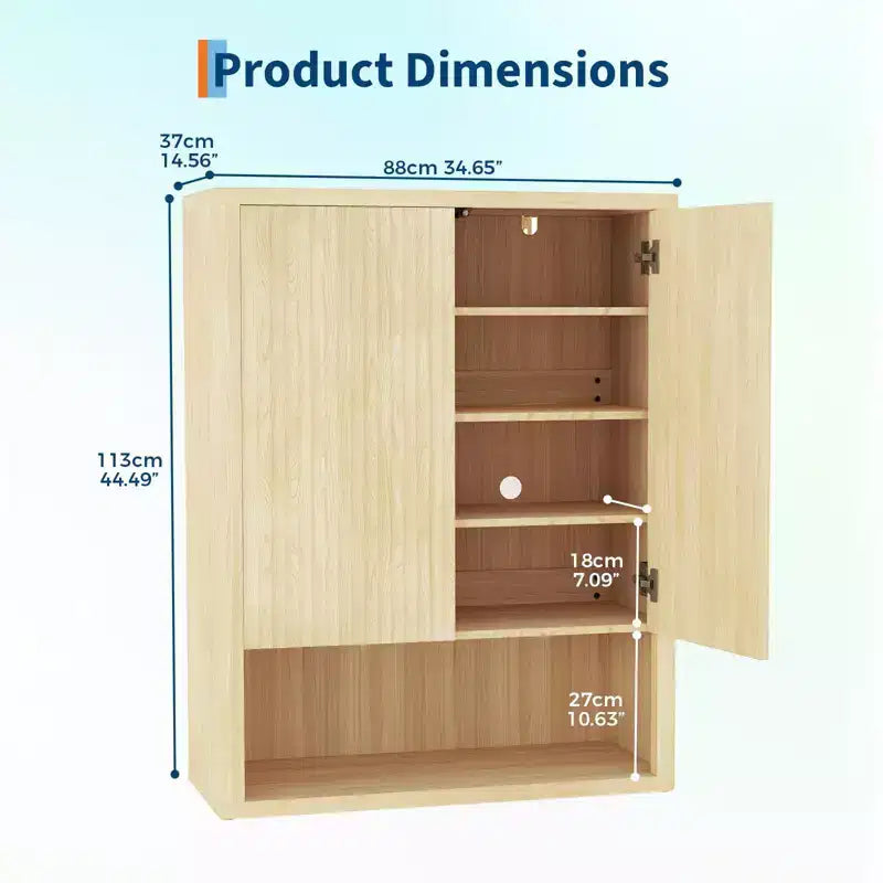 Meuble à chaussures en bois avec portes