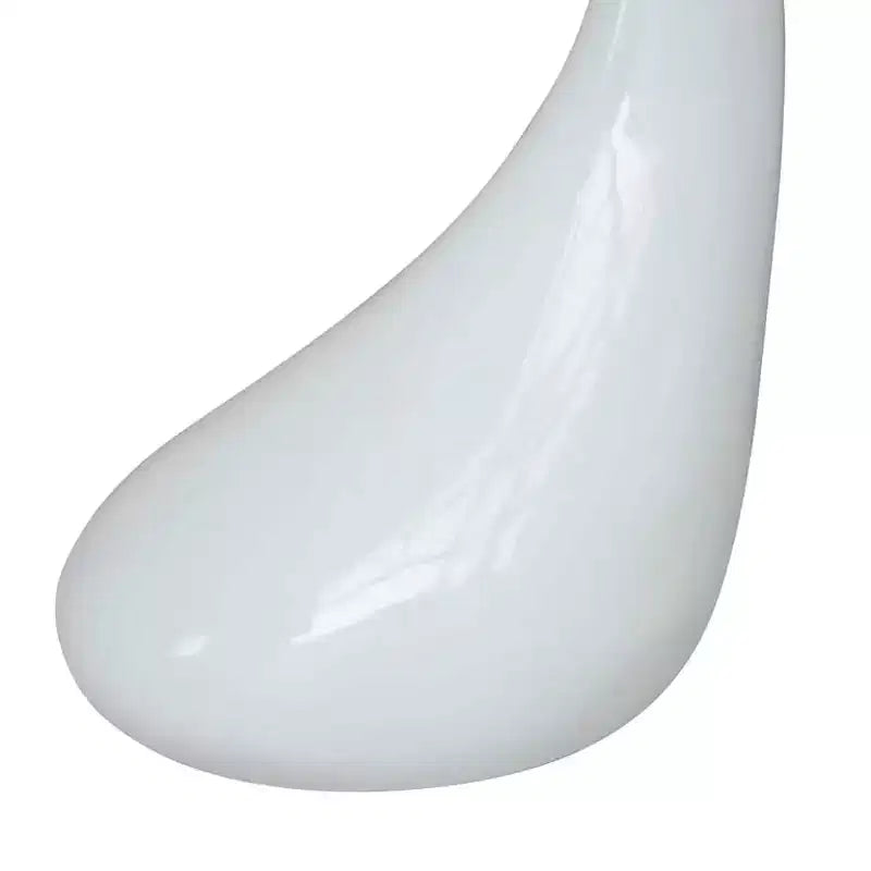 Table basse blanche laquée en verre