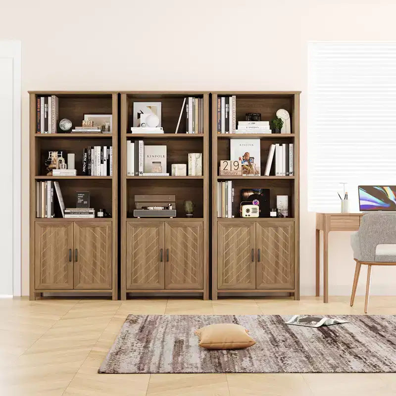 Bibliothèque avec portes