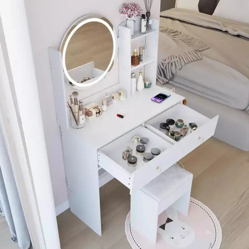 Coiffeuse de rangement moderne