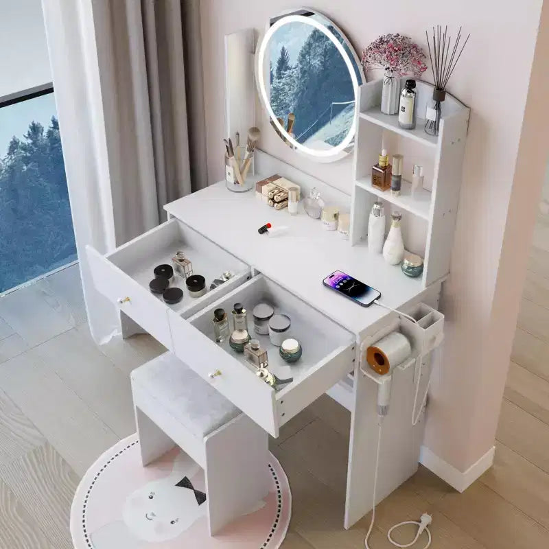 Coiffeuse de rangement moderne