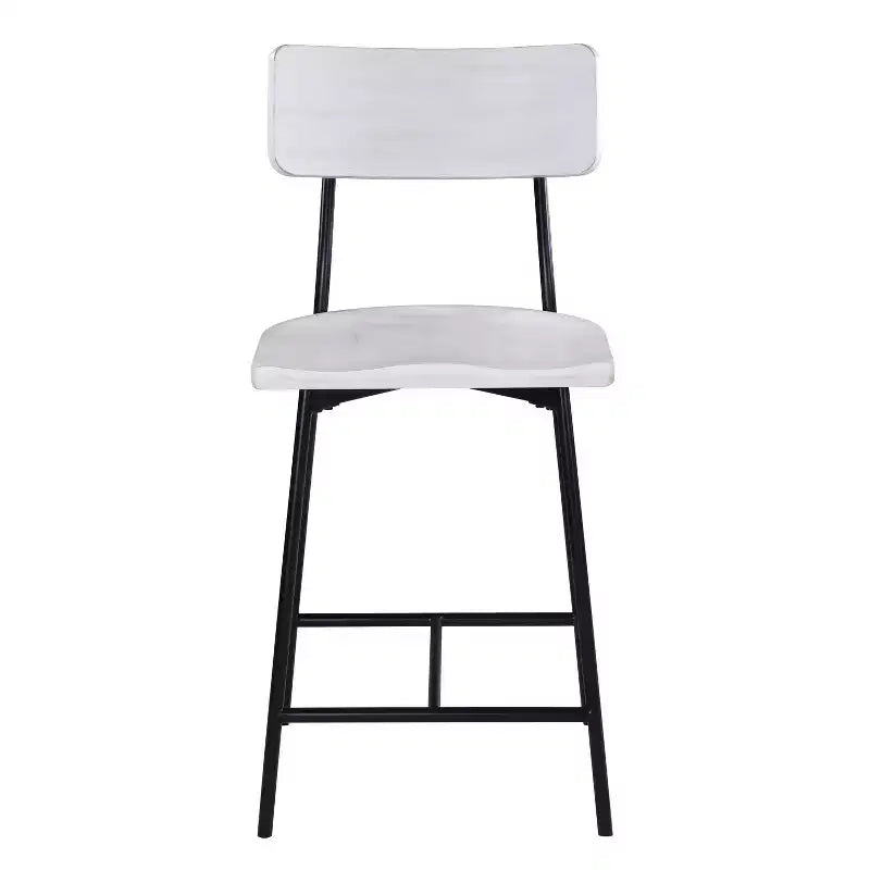 Tabourets de comptoir modernes en bois et métal