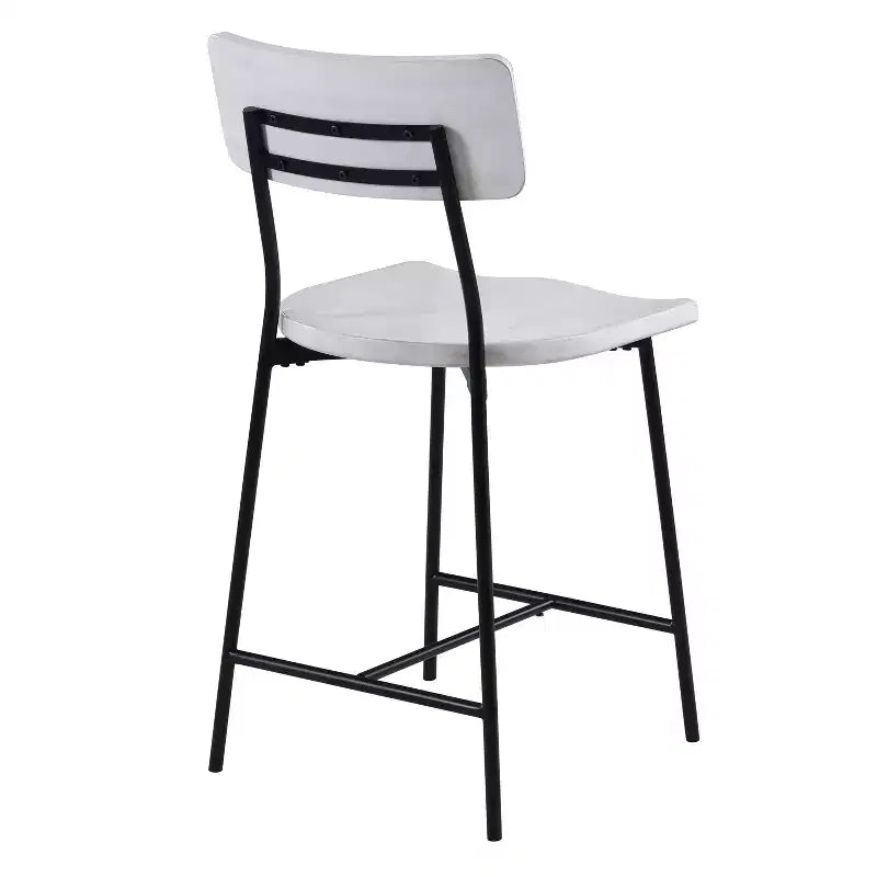 Tabourets de comptoir modernes en bois et métal