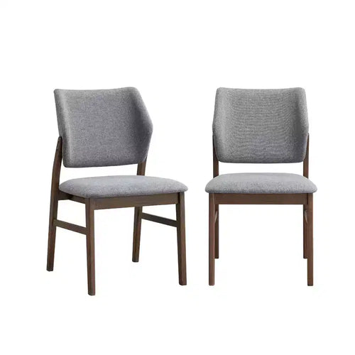 Chaises de salle à manger contemporaines en bois d'hévéa