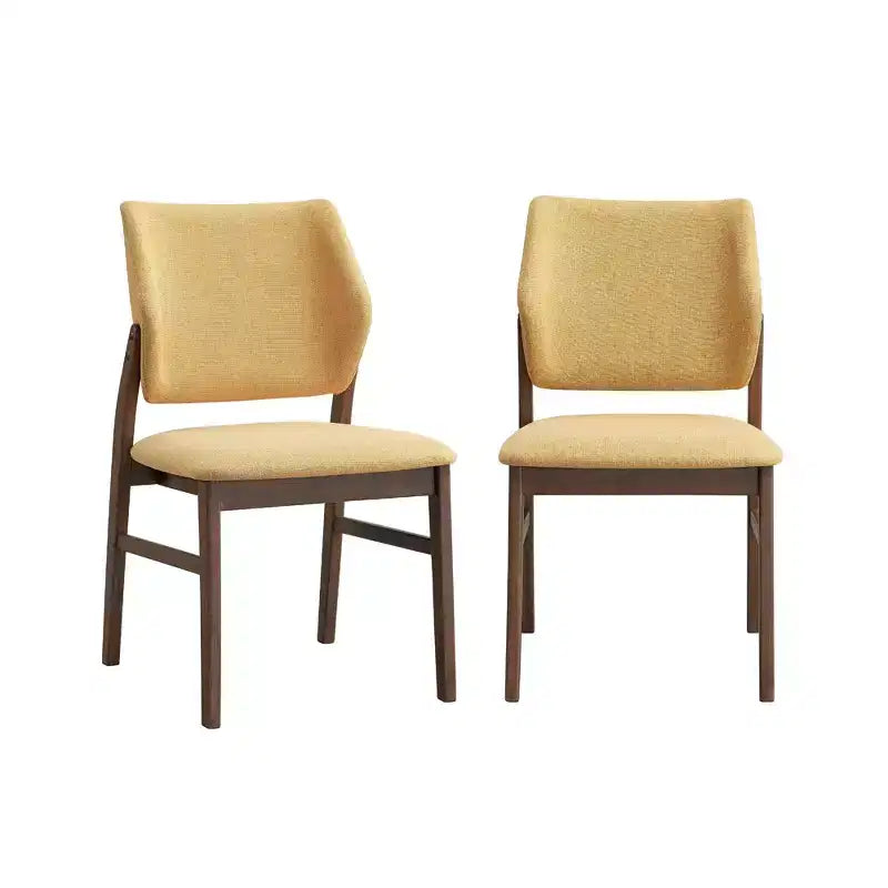 Chaises de salle à manger contemporaines en bois d'hévéa