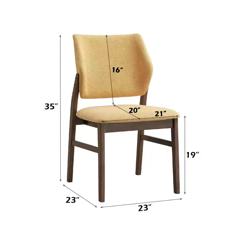 Chaises de salle à manger contemporaines en bois d'hévéa