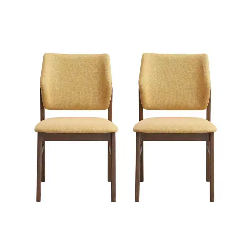 Chaises de salle à manger contemporaines en bois d'hévéa
