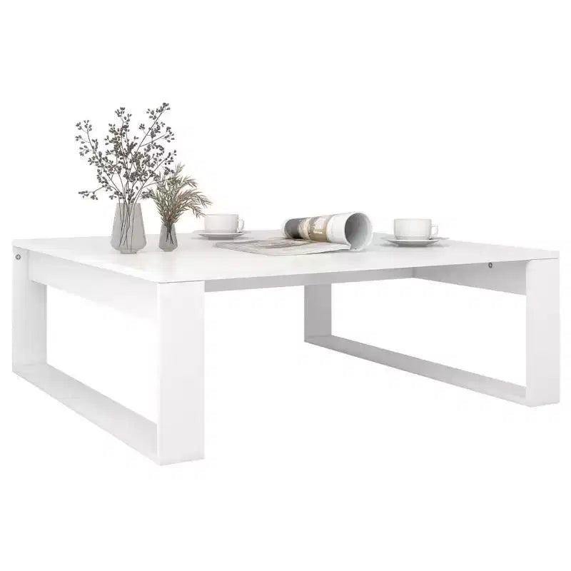 Table basse carrée blanche