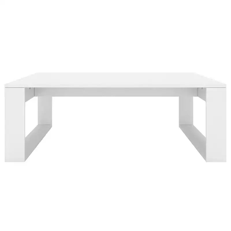 Table basse carrée blanche