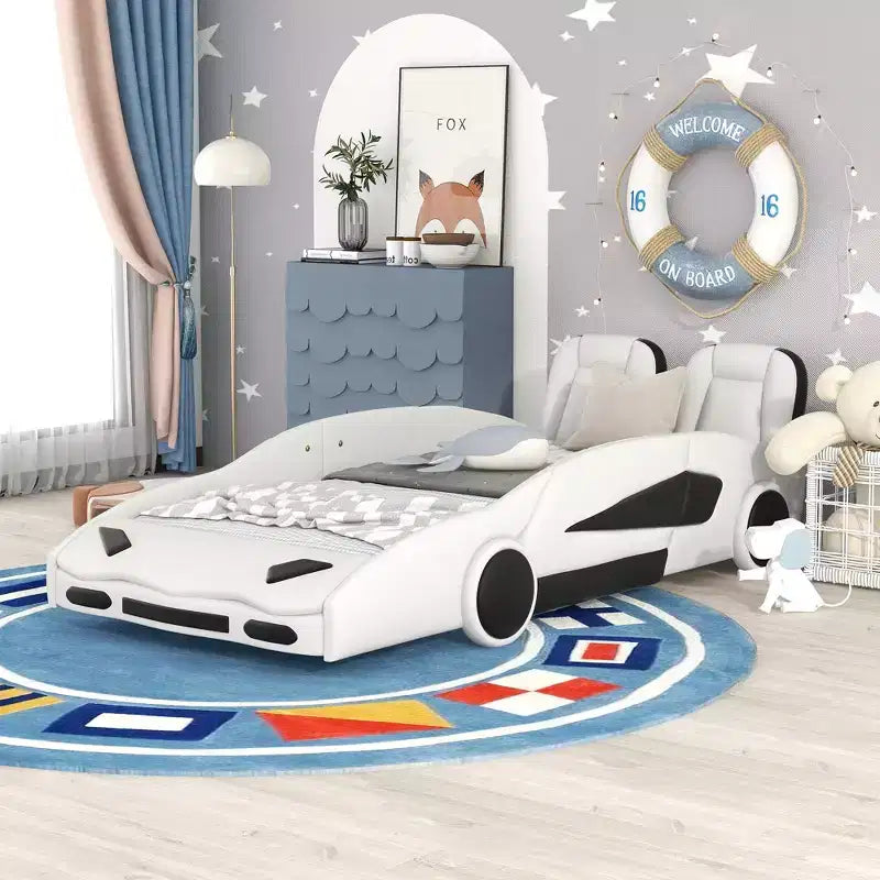 Lit de course pour enfants taille simple