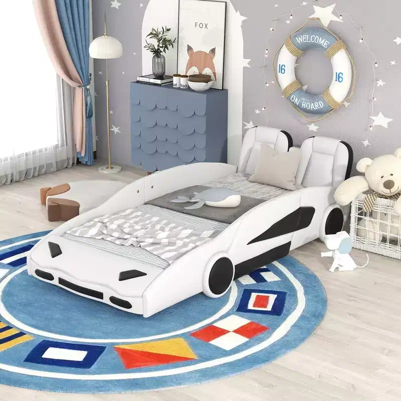 Lit de course pour enfants taille simple
