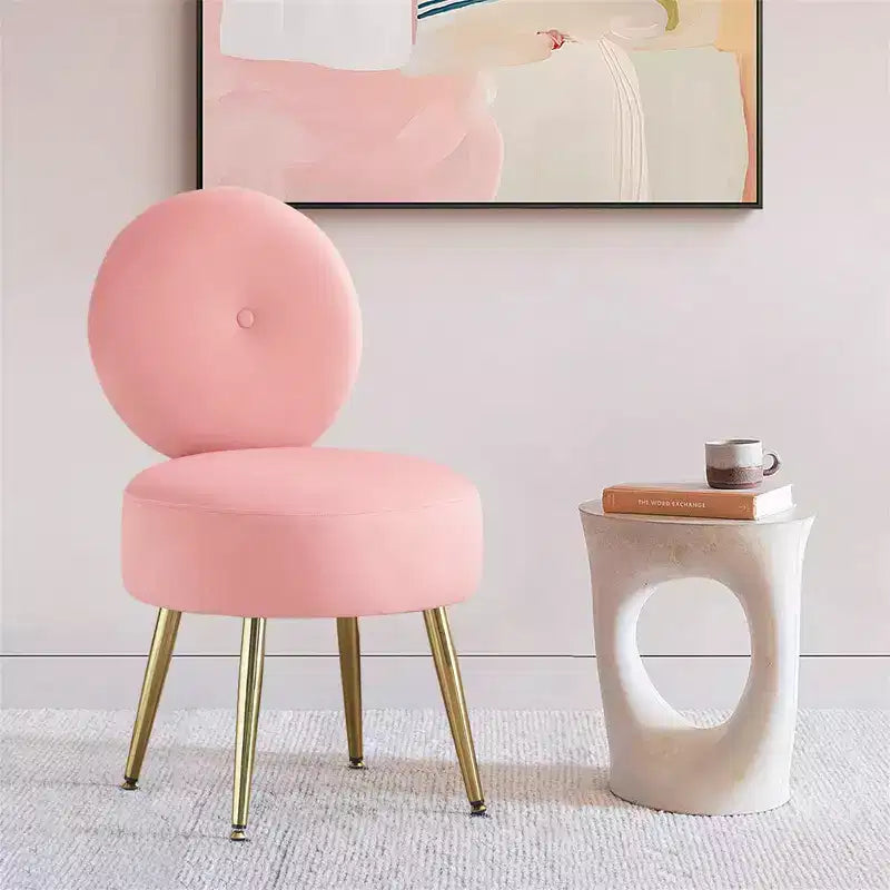 Tabouret de coiffeuse en velours