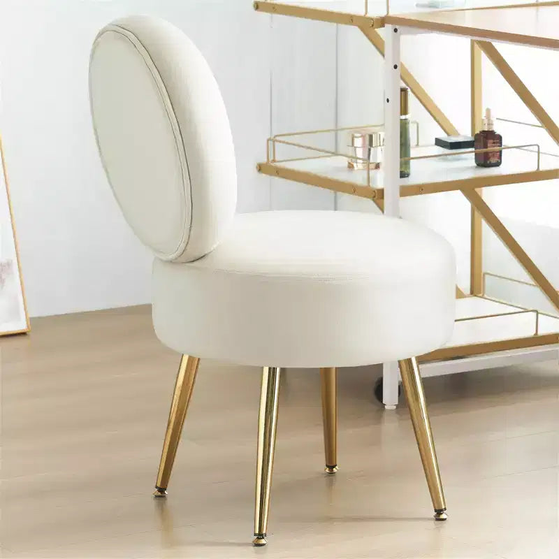 Tabouret de coiffeuse en velours