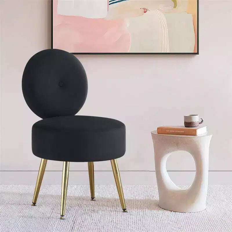 Tabouret de coiffeuse en velours