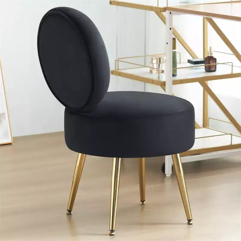 Tabouret de coiffeuse en velours