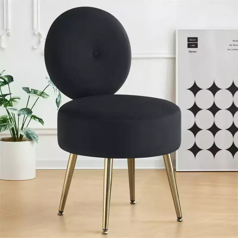 Tabouret de coiffeuse en velours