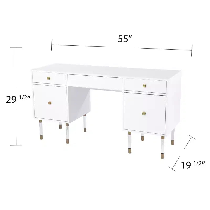 Bureau d'angle multifonctionnel