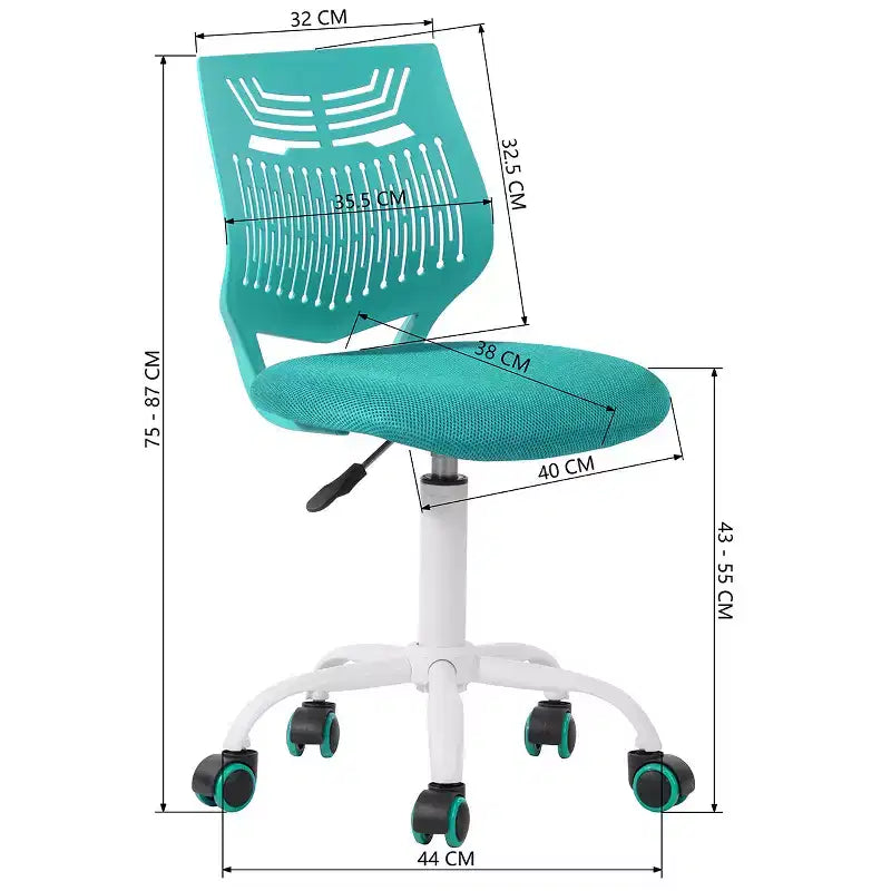 Fauteuil de bureau ergonomique sans accoudoirs