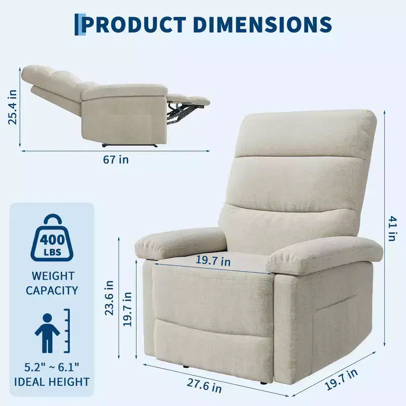 Fauteuil inclinable manuel