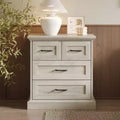 Famapy Wood - Grain 4 - Drawer Vertical Dresser Storage Cabinet Versatile as Nightstand