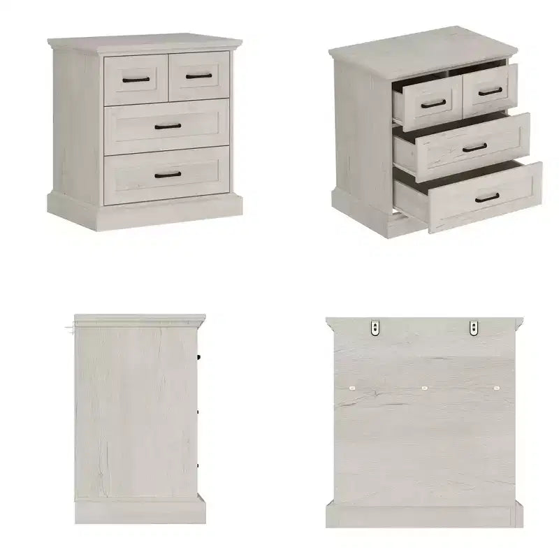 Commode verticale à tiroirs aspect bois