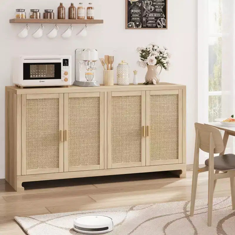 Armoire d'appoint en rotin