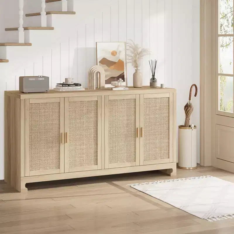 Armoire d'appoint en rotin