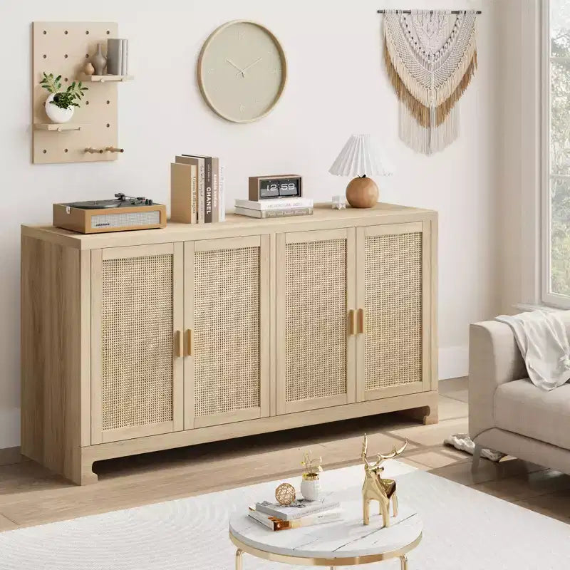 Armoire d'appoint en rotin