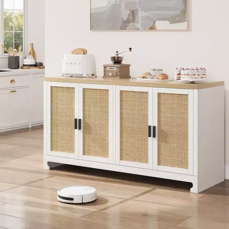 Armoire d'appoint en rotin