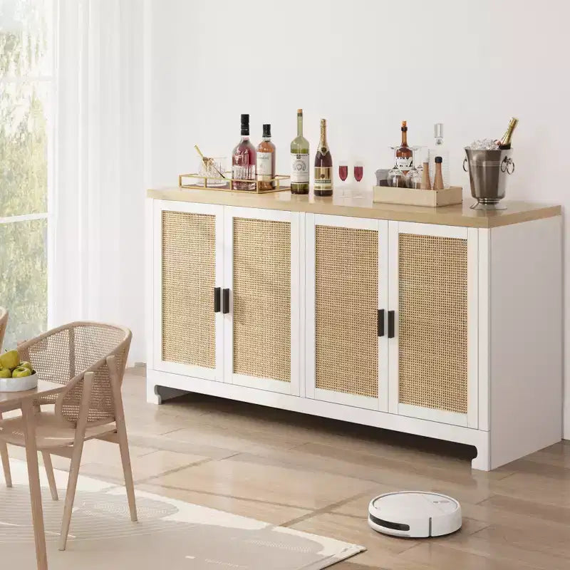Armoire d'appoint en rotin