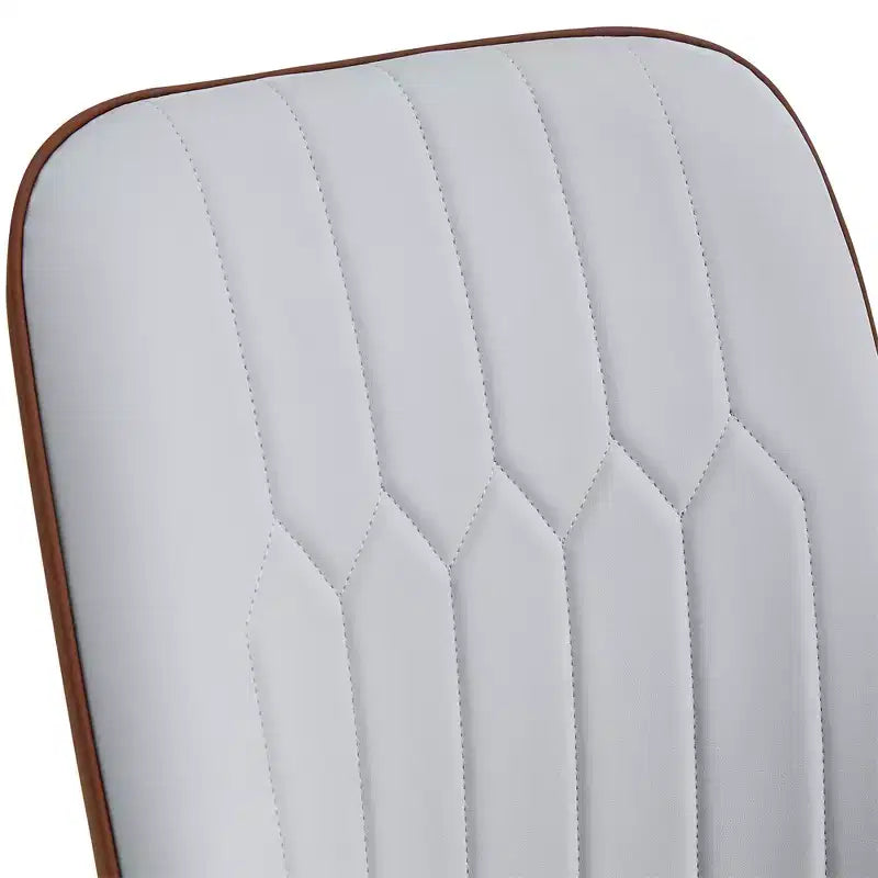 Chaises de salle à manger en cuir marron