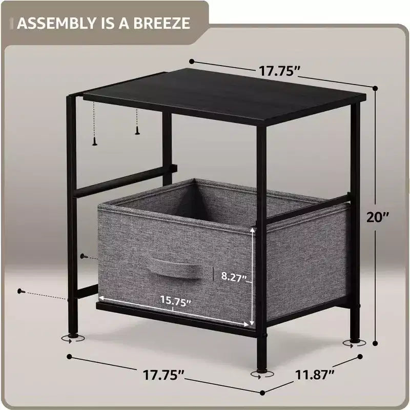Tiroirs de table de chevet