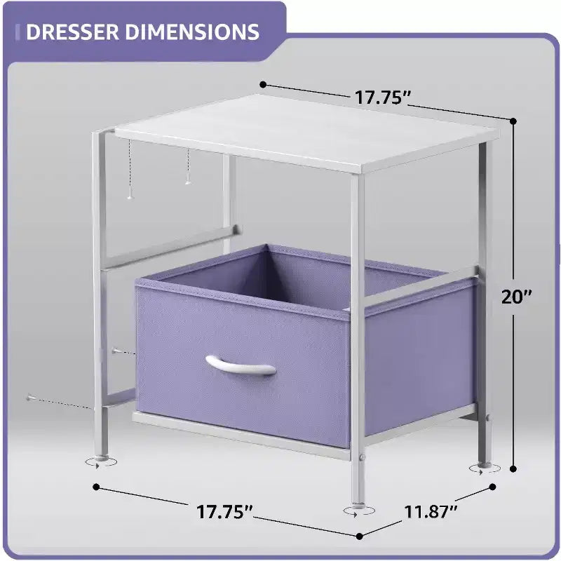 Tiroirs de table de chevet
