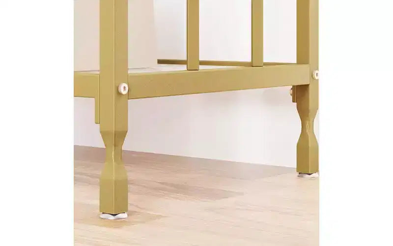 Console étroite avec étagère