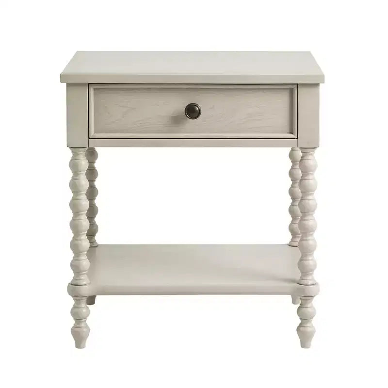 Table de chevet crème antique