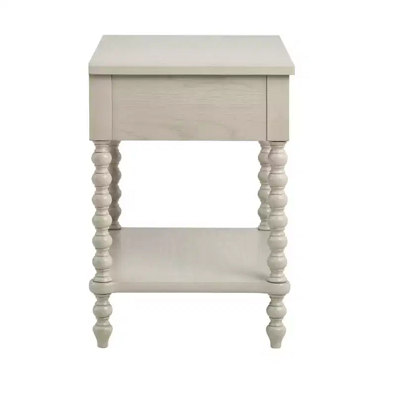 Table de chevet crème antique