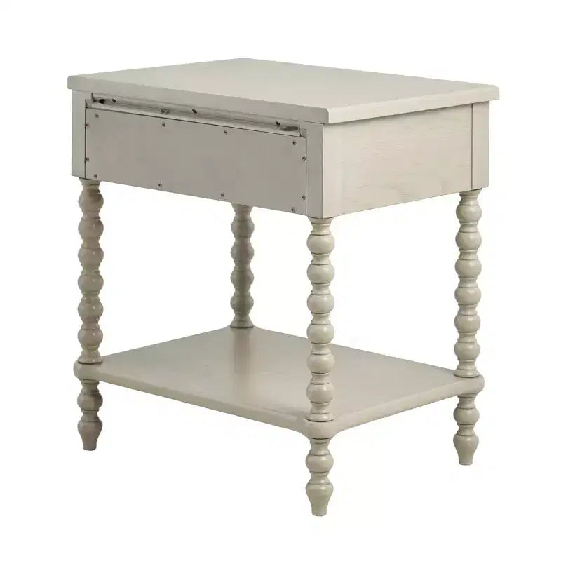 Table de chevet crème antique
