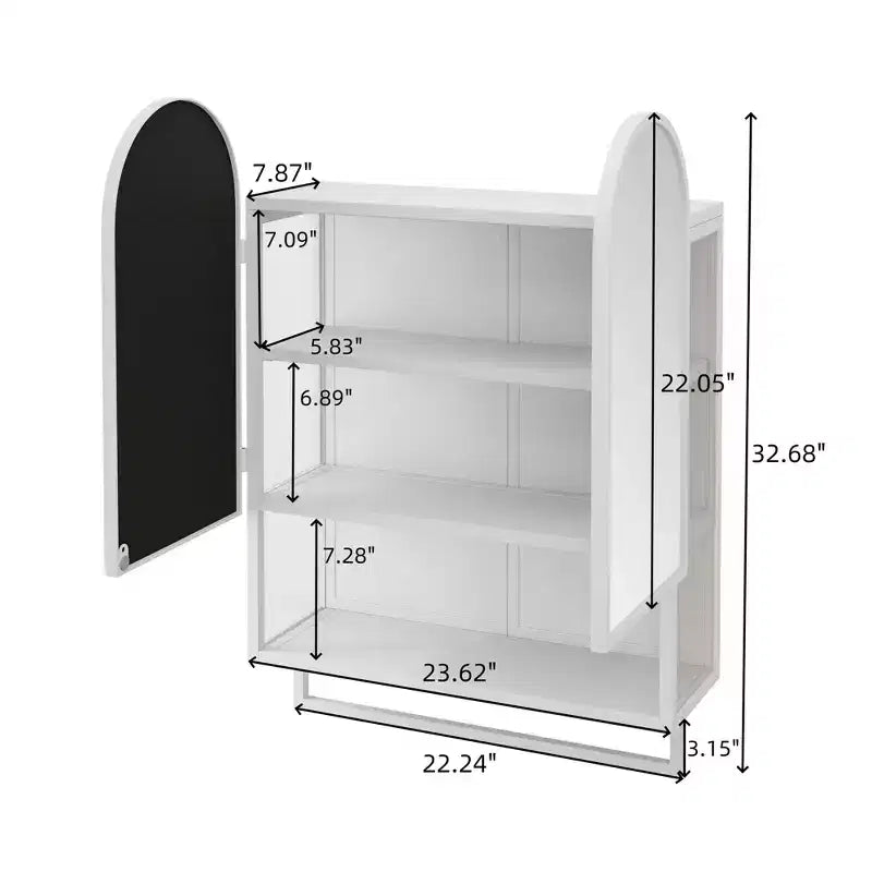 Armoire à pharmacie moderne en métal