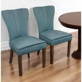 Chaises de salle à manger Parsons bleues et marron