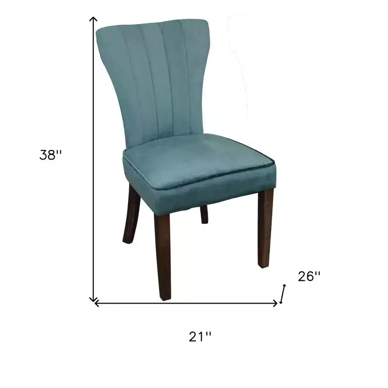 Chaises de salle à manger Parsons bleues et marron