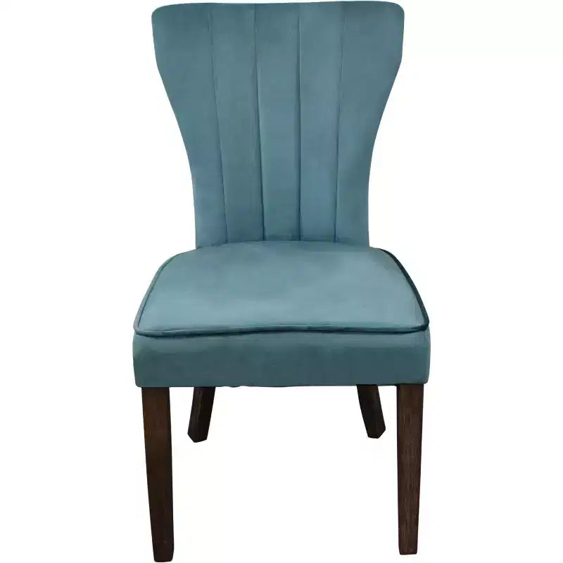 Chaises de salle à manger Parsons bleues et marron