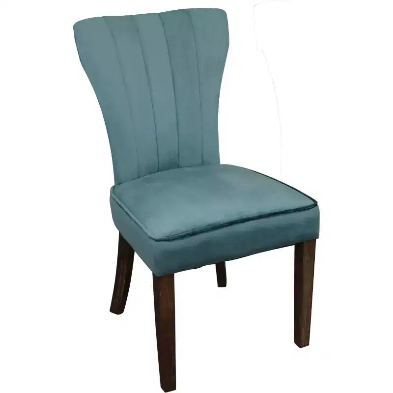 Chaises de salle à manger Parsons bleues et marron